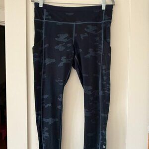 Lululemon Speed Tight II leggings in a blue camo print featuring Full-On Luxtre